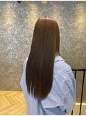 ミルクティーブロンド/ワンホンレイヤー/縮毛矯正トリートメント