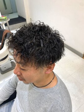 イメージア 大船店(IMAGE A) メンズショートツーブロックパーマ@30代40台50台