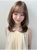ブリーチなしハッシュカット/オリーブベージュ/フレンチp上尾