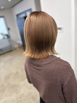 モコヘアーフロール(MOCO hair flor)&nbsp;ブリーチ1回で柔らかミルクティーベージュ
