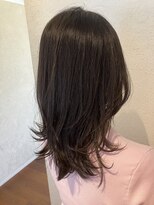 エルサフィロ キタハマ(el zafiro kitahama)&nbsp;20×30×40代×ツヤ髪×外ハネミディアム×くびれヘア