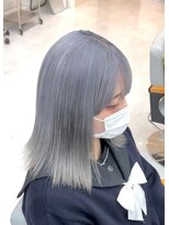 グラム 岡崎南店(gram)&nbsp;ハイトーン_シルバーブルー_ダブルカラー_R81013