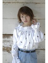 ニコ(nico...)&nbsp;外ハネショート #ワイドバング#くびれミディ#モーブカラー