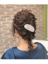 ブランココ(BlanCoCo)&nbsp;ミディアムでも可愛い♪ルーズな編みおろしアレンジ