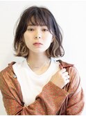 くせ毛カバーインナーカラー外ハネボブ　【上野】【御徒町】