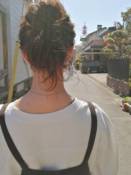 ブルー(BLUE) #BLUE お団子アレンジ