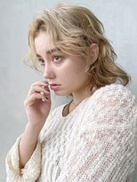 アイティー バイ アルバム 中野店(IT by ALBUM)&nbsp;ハイトーンボブ_ホワイトアッシュショートパーマ_98073