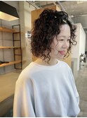 外国人風パーマスタイル