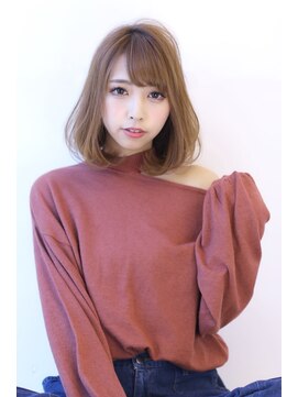 オーロ 宝塚店(ORO) イメチェン前髪ひし形シルエットくびれエアリーミディ