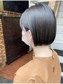 ツヤと丸み★内巻き切りっぱなしボブ