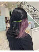 ジーナ 渋谷駅前(Zina)&nbsp;shion インナーカラーで作る薄色ラベンダーカラー