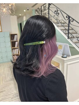 ジーナ 渋谷駅前(Zina) shion インナーカラーで作る薄色ラベンダーカラー