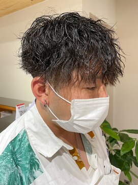 クオル 立川(QOL) ツイストスパイラルパーマ波巻きスパイラル刈り上げマッシュ