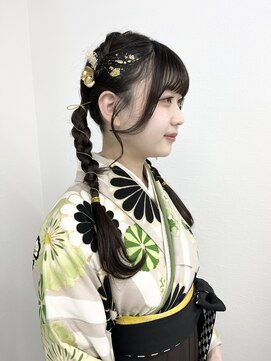 シアー(sheer) 《sheer /氏家》＃ツイン三つ編みアレンジ＃卒業式