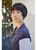 20代30代40代/品のある大人黒髪ショートボブ/360度綺麗ヘア