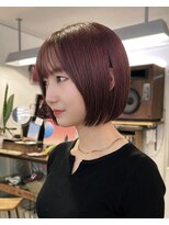 アンプラグド(unplugged)&nbsp;ピンクブラウンのボブ