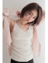 ロンドプランタン 恵比寿(Lond Printemps) 【Lond佐野】ボブルフ 黒髪ネビージュ小顔ワンレンショート
