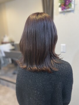 シーナ(Sina) ピンクブラウン/ミディアムレイヤー