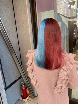 ミーナ バイ ワンズ 町田(mina by one's kyougoku) イメチェン/レッドブラウン/フルバング/似合わせカット/町田駅