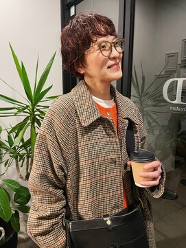 ノマド(nomad) ショート/ショートパーマ/オレンジカラー