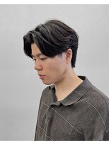 ソソ(soso)&nbsp;刈り上げないセンターパート/フェザーパーマ/横浜