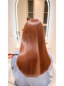 ジュエル(JEWEL) ナチュラルピンクブラウン　新松戸　髪質改善　TOKIO 個室美容室