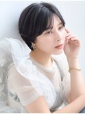【La fith】大人ショート×黒髪×センターパート
