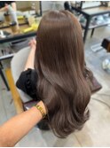 美髪レイヤー/ブラウンカラー/明るめカラー/ベージュカラー