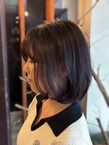 ジエクトカナウ 大阪梅田店(The Ect canow) 内巻きレイヤーボブ/ボブ/ラベンダーブラウン