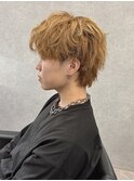 センターパートニュアンスパーマルーズパーマラフパーマ群馬太田