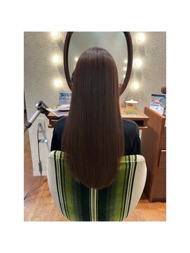 エルサフィロ キタハマ(el zafiro kitahama) 20×30×40代×ロングスタイル×ツヤ感UP×ラセットカラー