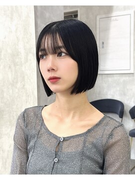 ロンドアヴァントゥス 池袋(Lond aventus) 韓国レイヤー/韓国風/ボブ/髪質改善/黒髪/ブリーチなし〔池袋〕