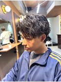 MIXシャドウパーマ/津田沼/メンズパーマ/メンズ/ブリーチ