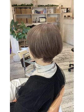 アシャ ヘアー ソリューション 神戸店(asha hair solution) イメチェン/ピンクベージュ/アンブレラカラー/前髪/摂津本山