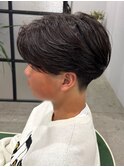 フェザーショート/MEN'S/メンズ/ショートセンターパート/松戸
