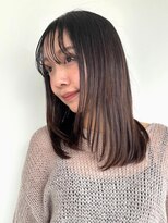 カバーヘア ブリス 上尾西口店(COVER HAIR bliss) 髪質改善/ミディアムレイヤー/ダークアッシュ/韓国ヘアp上尾