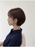 大人美人ショートボブ メテオカラー艶髪 髪質改善