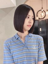 ローレン(LOREN)&nbsp;ボブ/ヘイリーボブ/レイヤーカット/小顔/ベージュ/髪質改善/前髪