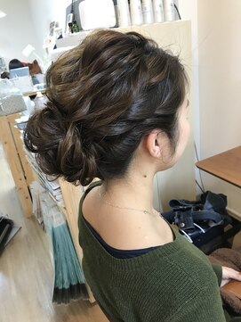 ロカット サロン(Roquat Salon) ふわブライダルシニヨンアレンジ【ヘアメイク　立川/立川南口】