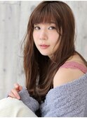 「lagoon磯野真由美」小顔レイヤー スタイル×ビターベージュ
