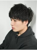 【December)men'sサイドパートマッシュ サイドシルエット