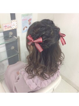 ヘアセット アリエス 新宿駅前店(aries) もこもこハーフツイン