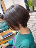 【mag  ginza】立体感くびれショートボブ×ハイライトカラー