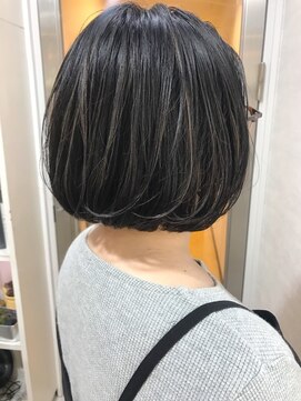 フロート 小阪店(float) アッシュグレー_クールショート　ピンクグレージュ　ボブルフ