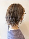 【morio鶴瀬】ハイライト×切りっぱなしボブ