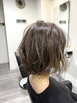 アンプヘアー 二条店(unpeu hair) 【極細ハイライト】イルミナカラー/ショートボブ
