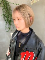 テトヘアー(teto hair) ミルクティブロンド、ミニボブ、ハイトーン、ブリーチ