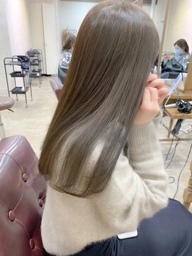 アリー 原宿 表参道(ALLY) [ALLY後藤]透明感カラー☆カーキベージュ