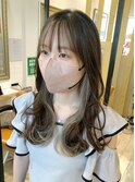 インナーカラーでオシャレ度UP◇グレージュフレーミングカラー