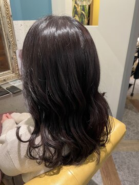 ムーン(moon) #ロングヘア #グレージュカラー #ボブウルフ#ココアベージュ